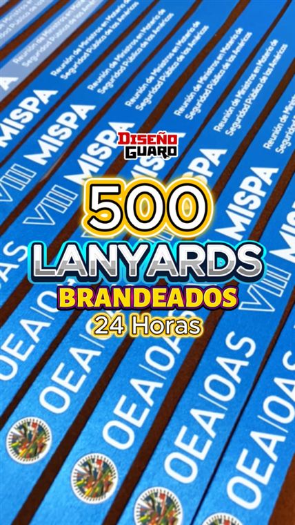 Lanyards brandeados — 500 unidades